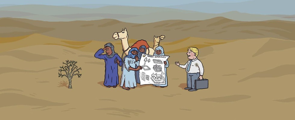 Tegning: Flu Hartberg.