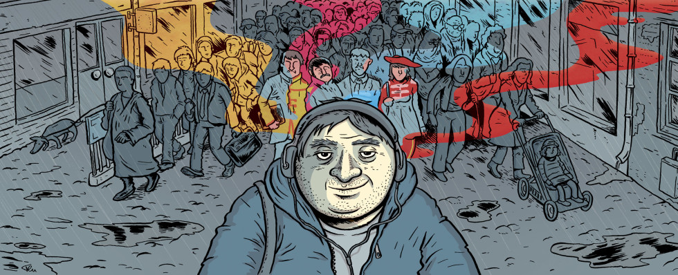 Tegning: Flu Hartberg.