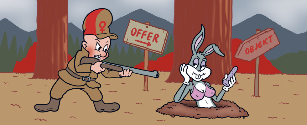 Tegning: Flu Harberg.