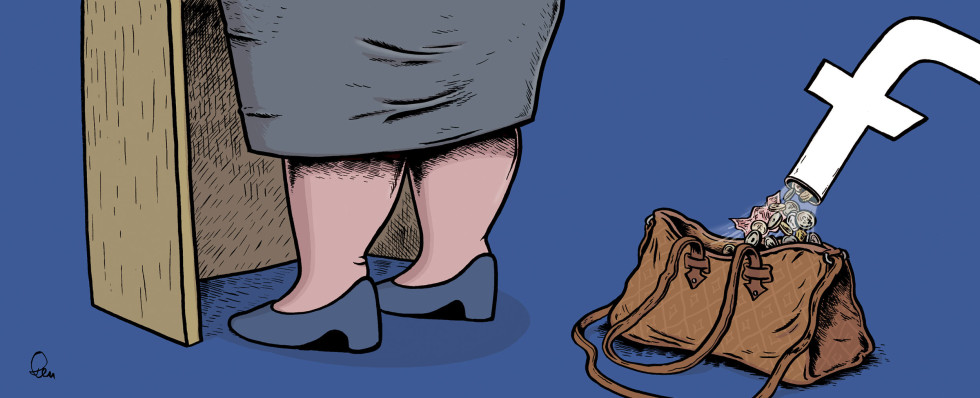 Tegning: Flu Hartberg.